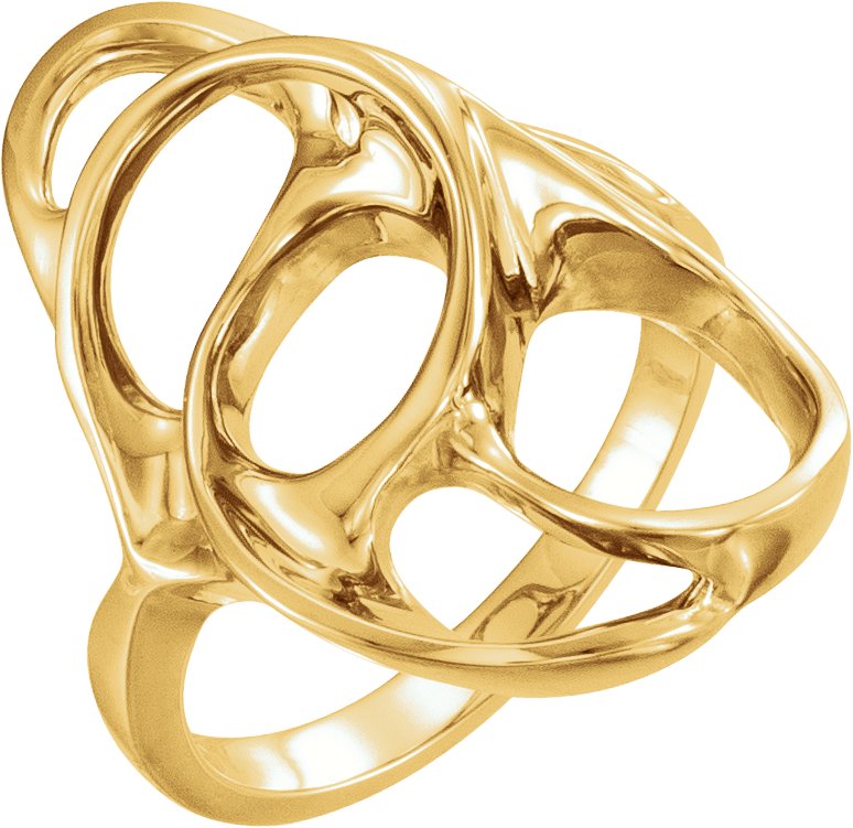 14K Yellow Freeform Ring