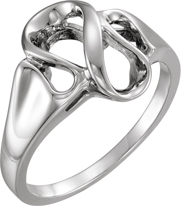 14KW 13 x 12mm Metal Fashion Ring Ref 693316