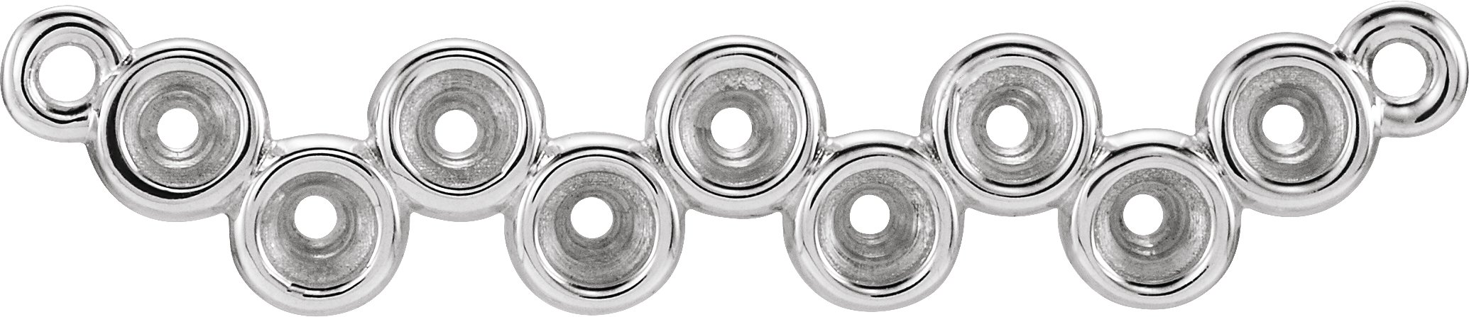Bezel-Set Bar Necklace or Center