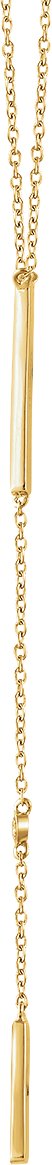 14K Yellow .06 CTW Diamond Bar 16-18 Necklace