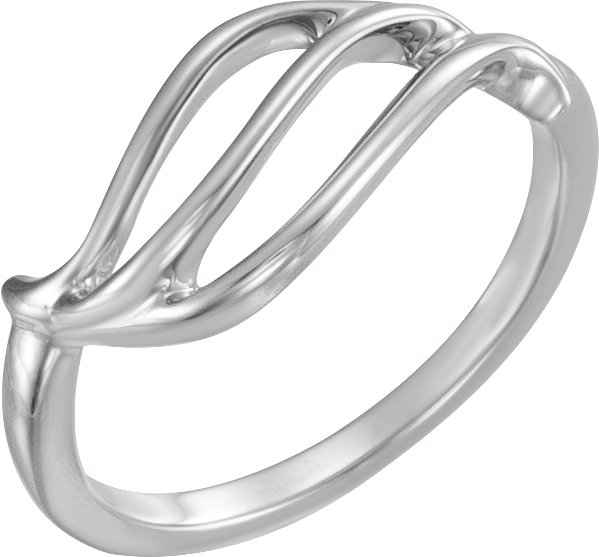 14K White Freeform Remount Ring