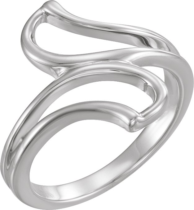 14K White Freeform Remount Ring