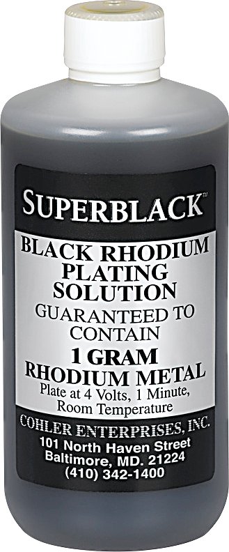 45.415 = Pen Plating Solution Black Rhodium 1/4g in 1oz Jar **NO
