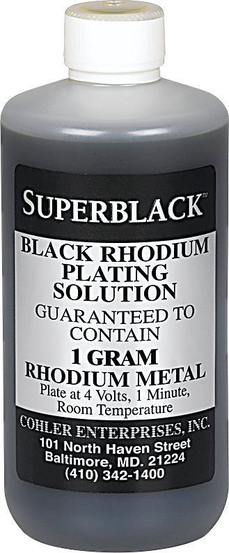 Cohler SUPERBLACK™ Rhodium Plating Solution