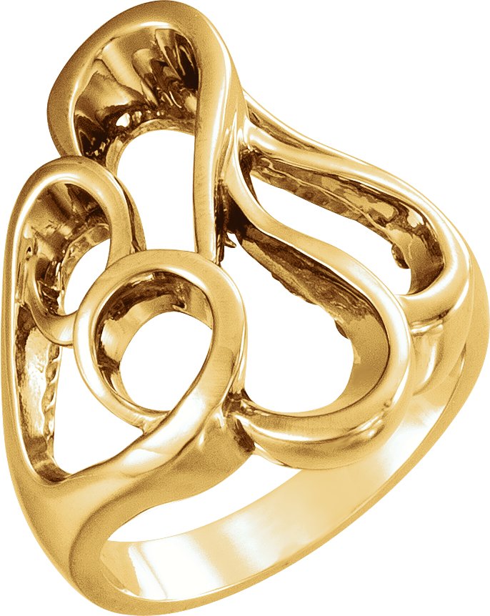 14K Yellow Freeform Ring