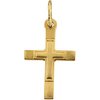 Childrens Etched Cross Pendant 16 x 9.5mm Ref 634183