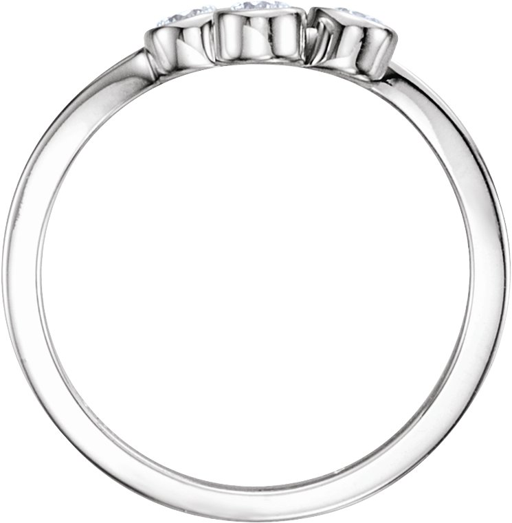 1/3 CTW Natural Diamond Three-Stone Ring view 2