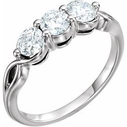 3 Stone Diamond Ring or Mounting
