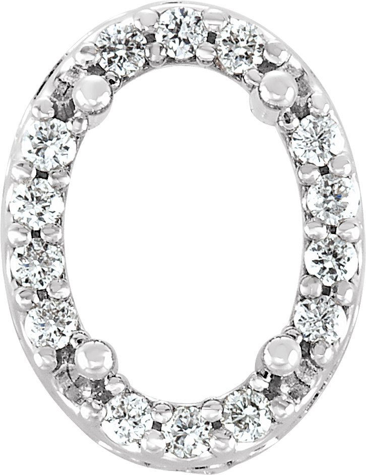 Oval 4-Prong Halo-Style Pierced Gallery Setting