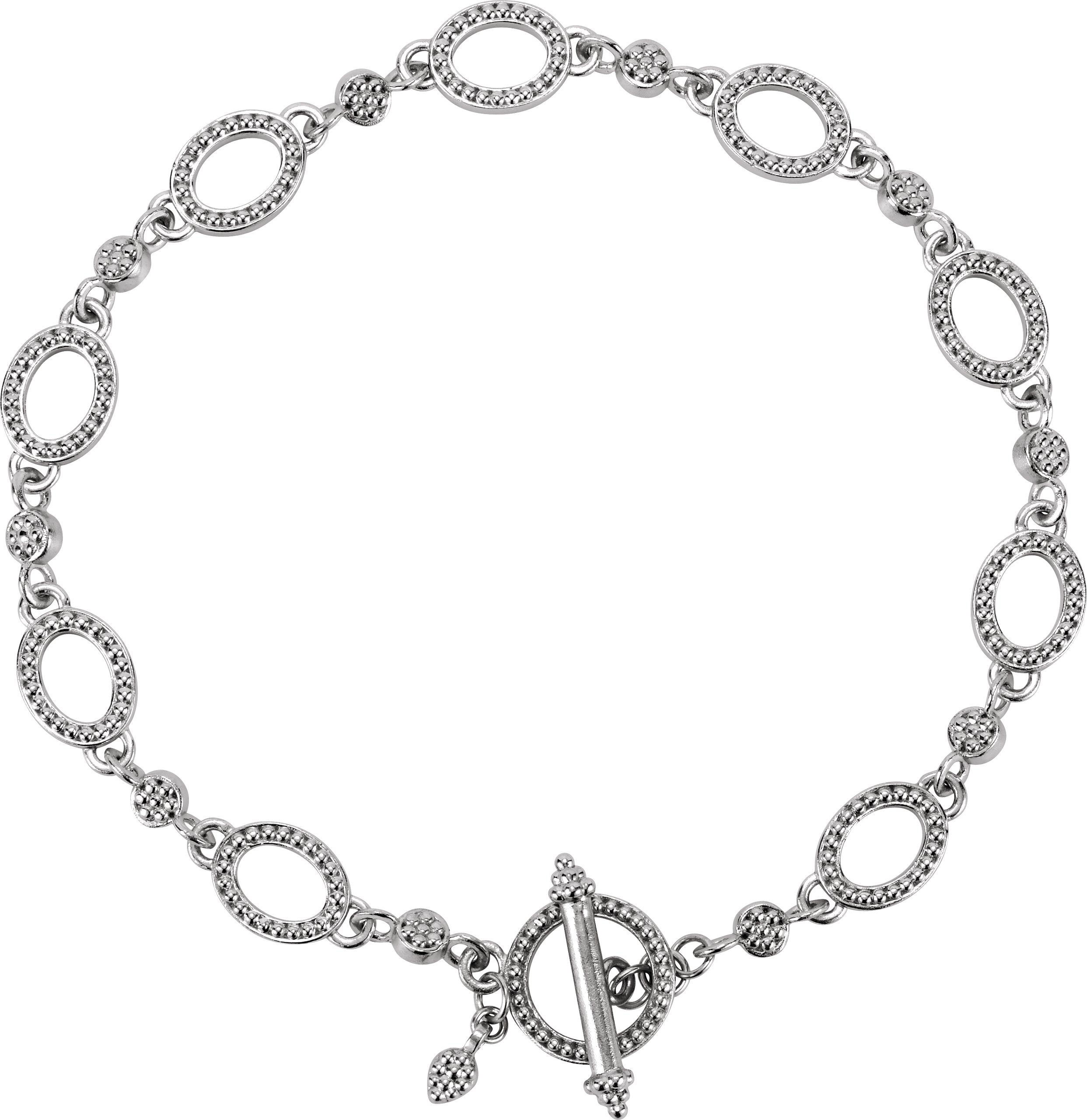 Granulated Link 7 1/2" Bracelet