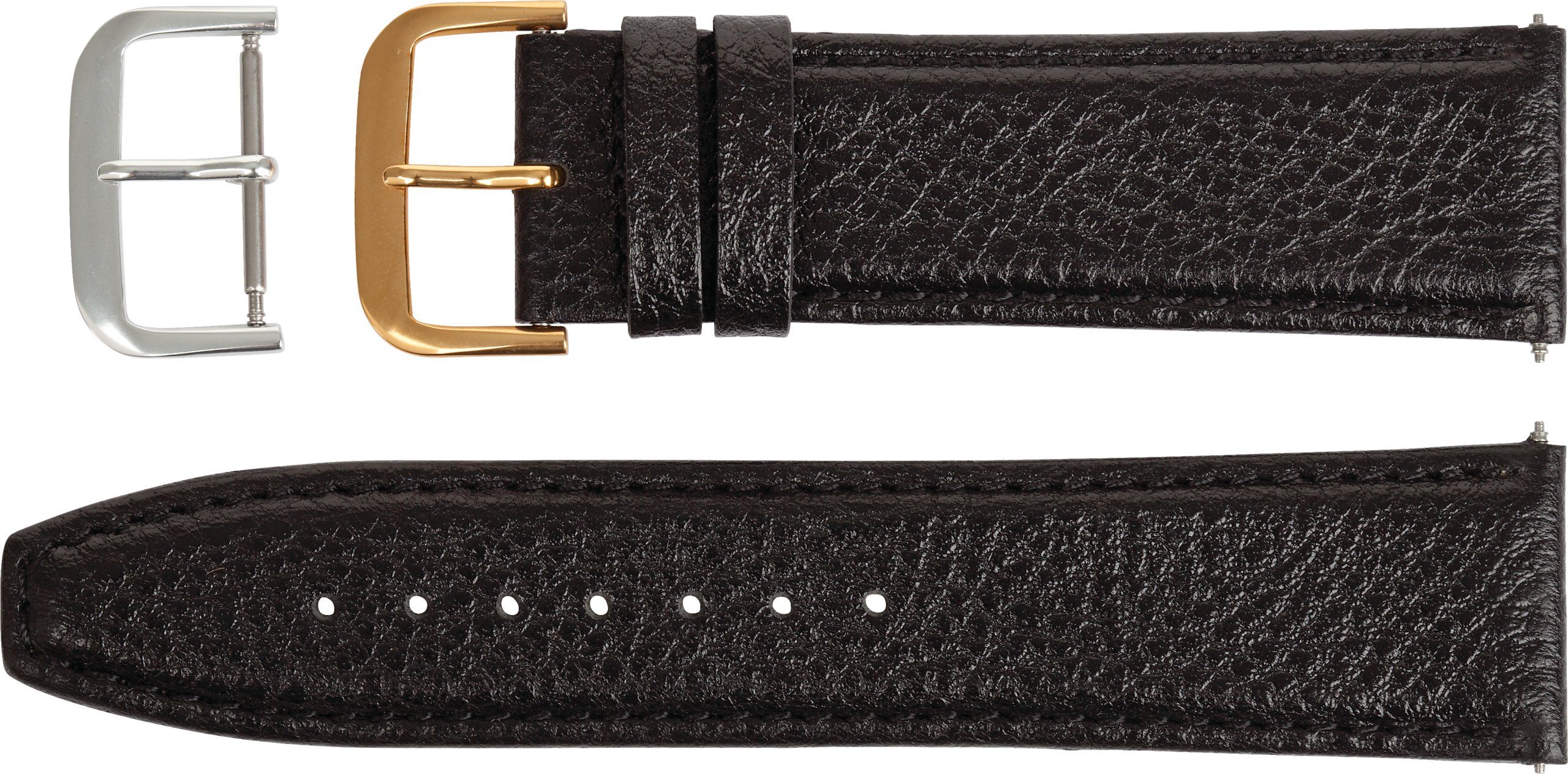 Leather Textured Calf Semi-Padded Watch Band