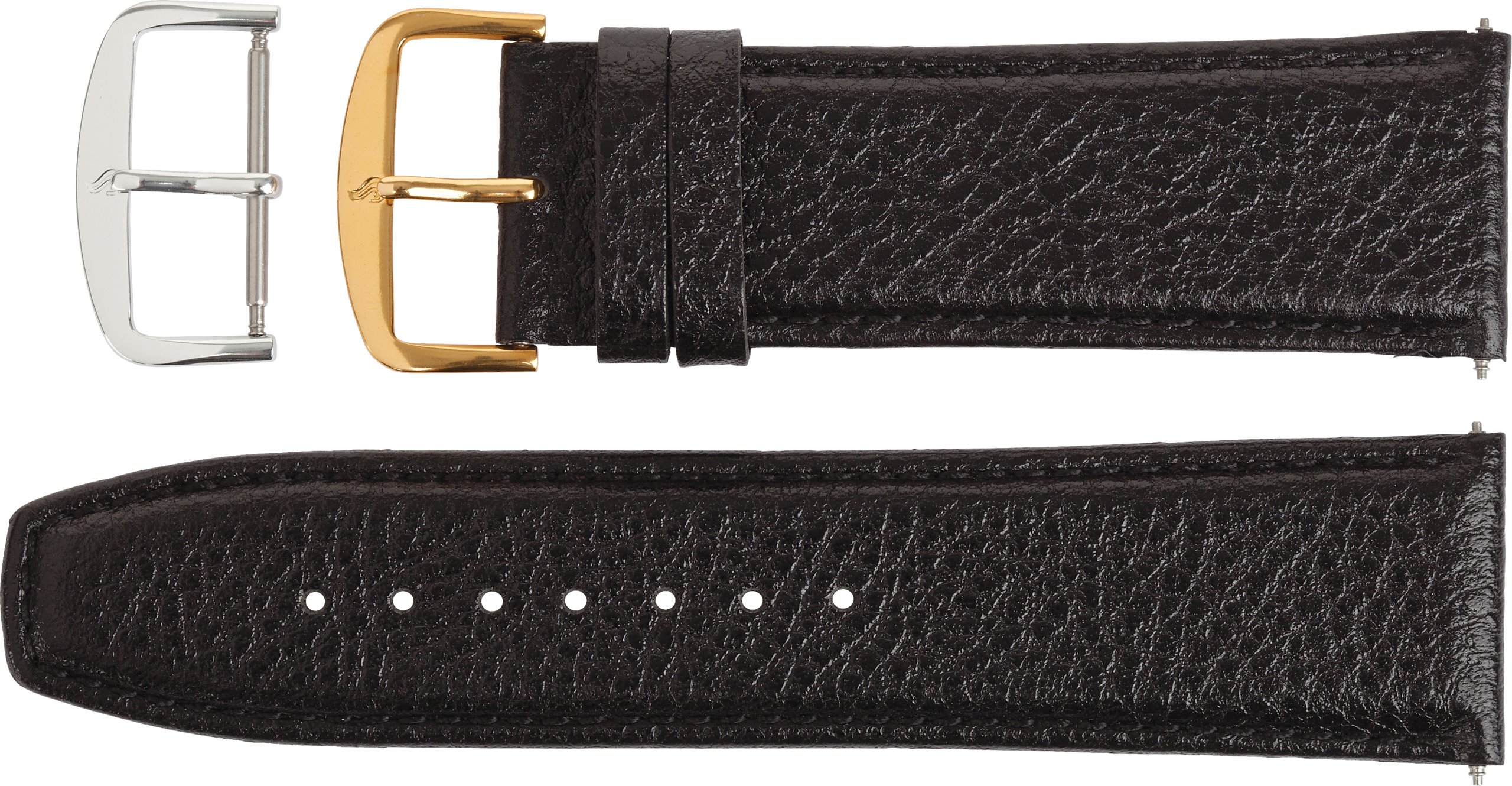 Leather Textured Calf Semi-Padded Watch Band