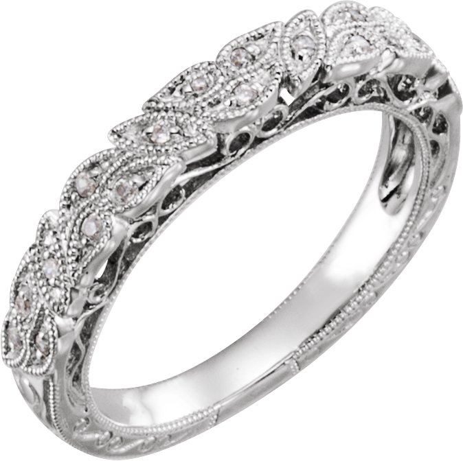 14K White 1/4 CTW Natural Diamond Anniversary Band