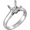 Platinum 8.8 mm Round Solitaire Engagement Ring Mounting
