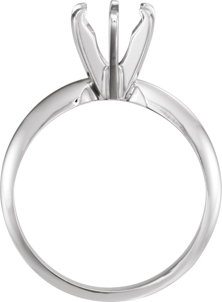 Round Pre-Notched 6 Prong Solitaire Ring Mounting