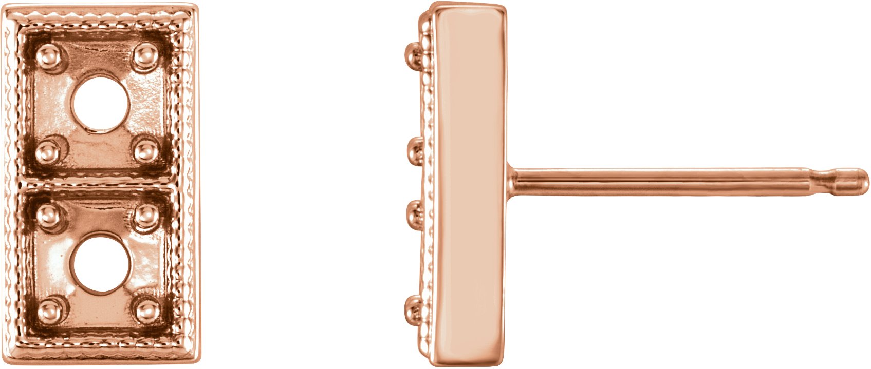 Two-Stone Earrings
