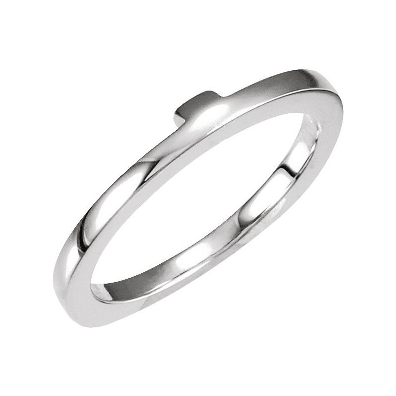 Channel-Set Accented Cathedral-Style Euro Peg Shank or Band
