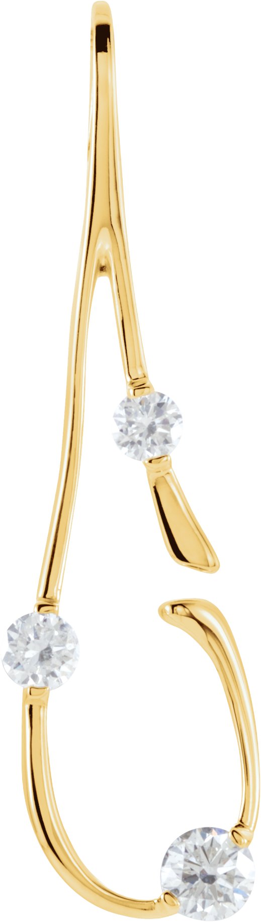 Accented Freeform Pendant