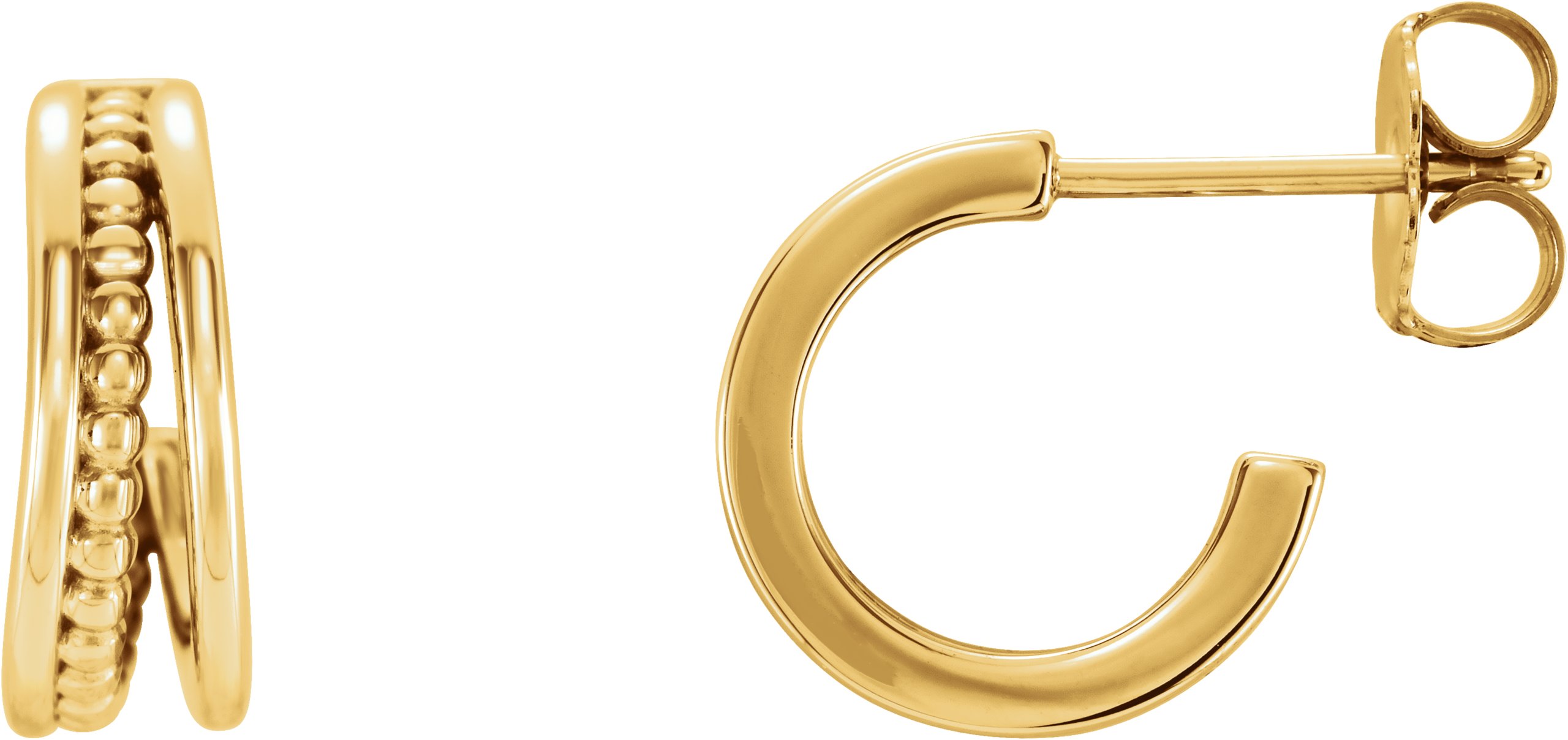 Beaded Hoop Earrings