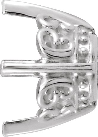 Butterfly Scroll Earring Setting