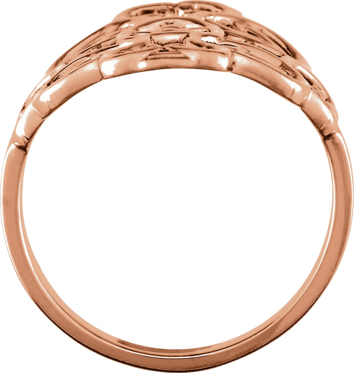 14K Rose Filigree Ring