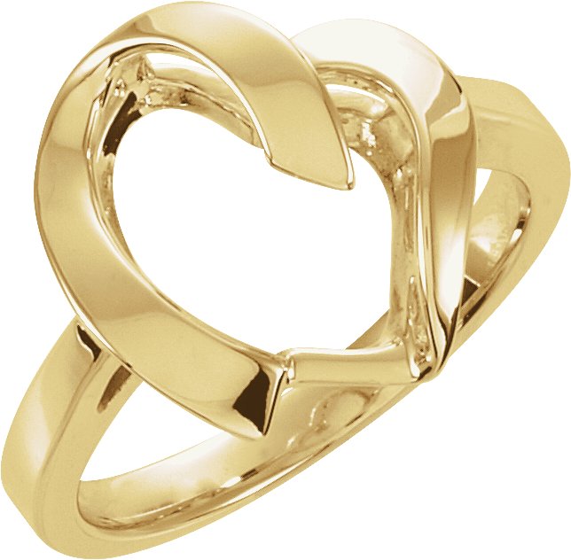 14K Yellow Freeform Remount Ring
