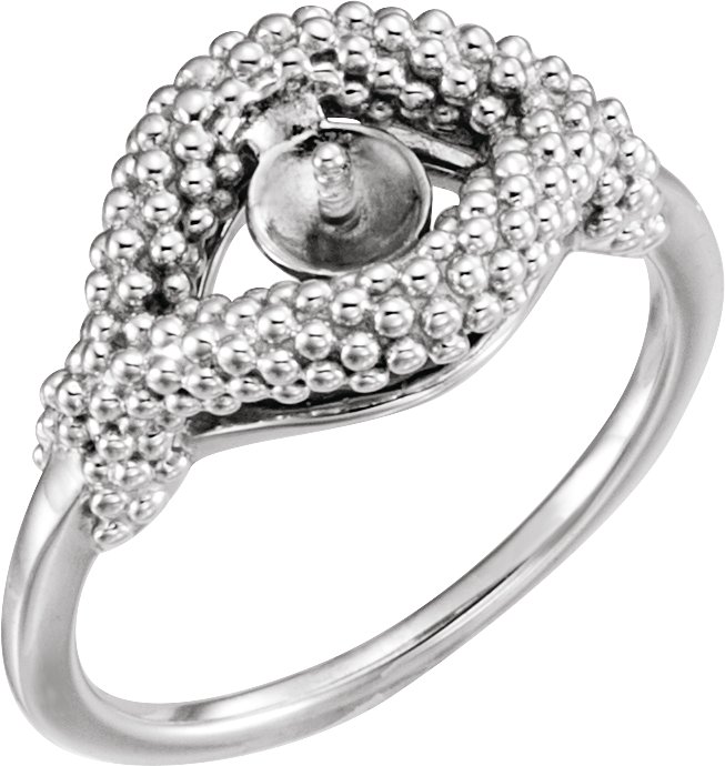 Beaded Pearl Ring