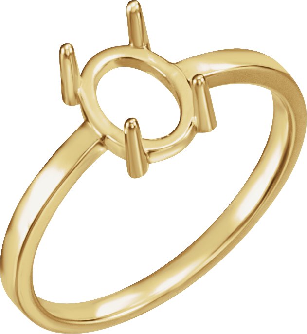 Cabochon Solitaire Ring