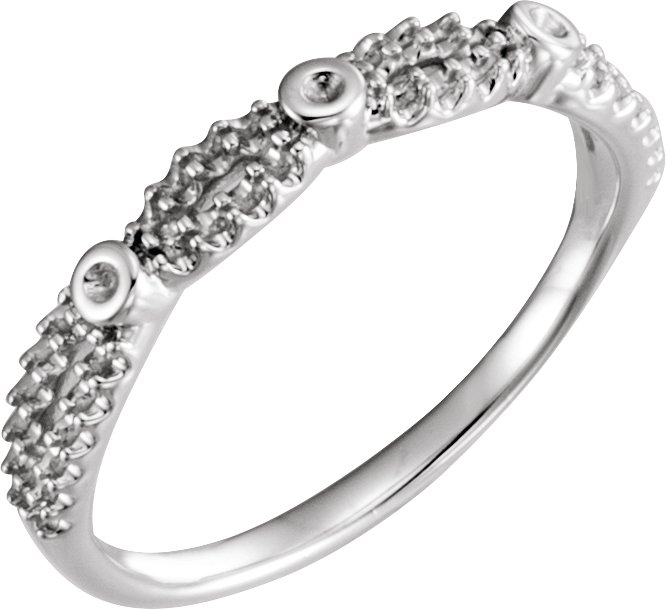 Accented Infinity-Inspired Engagement Ring or Band