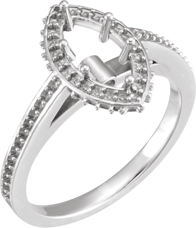 Hidden Halo-Style Engagement Ring
