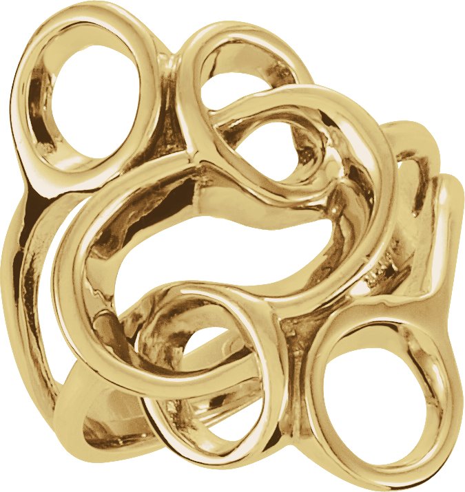 14K Yellow Freeform Ring