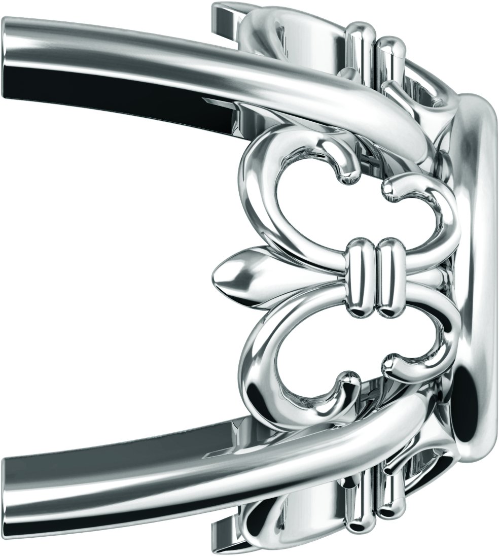 4-Prong Fleur-de-lis Earring Setting