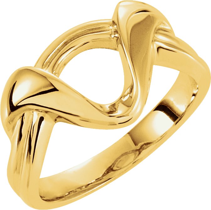 14K Yellow Freeform Remount Ring