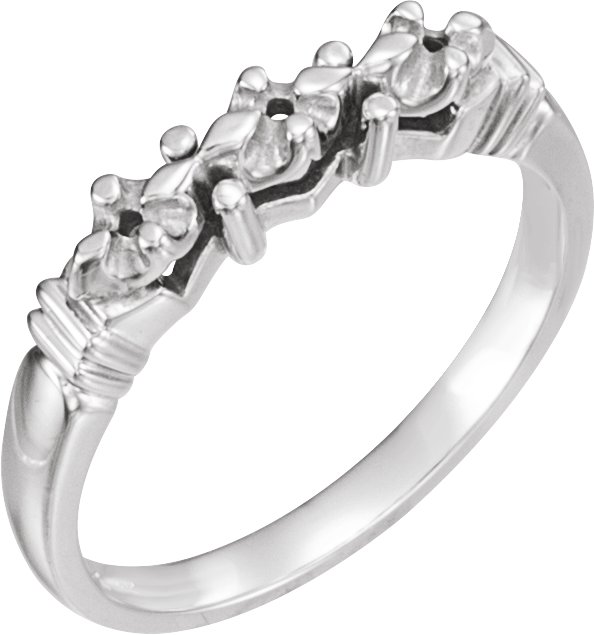 Accented Vintage-Inspired Engagement Ring or Band
