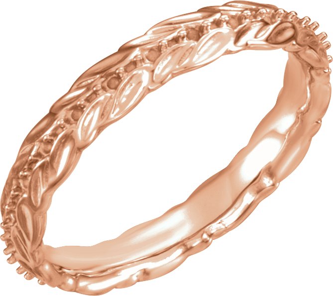 10K Rose Eternity Band Mounting Size 6