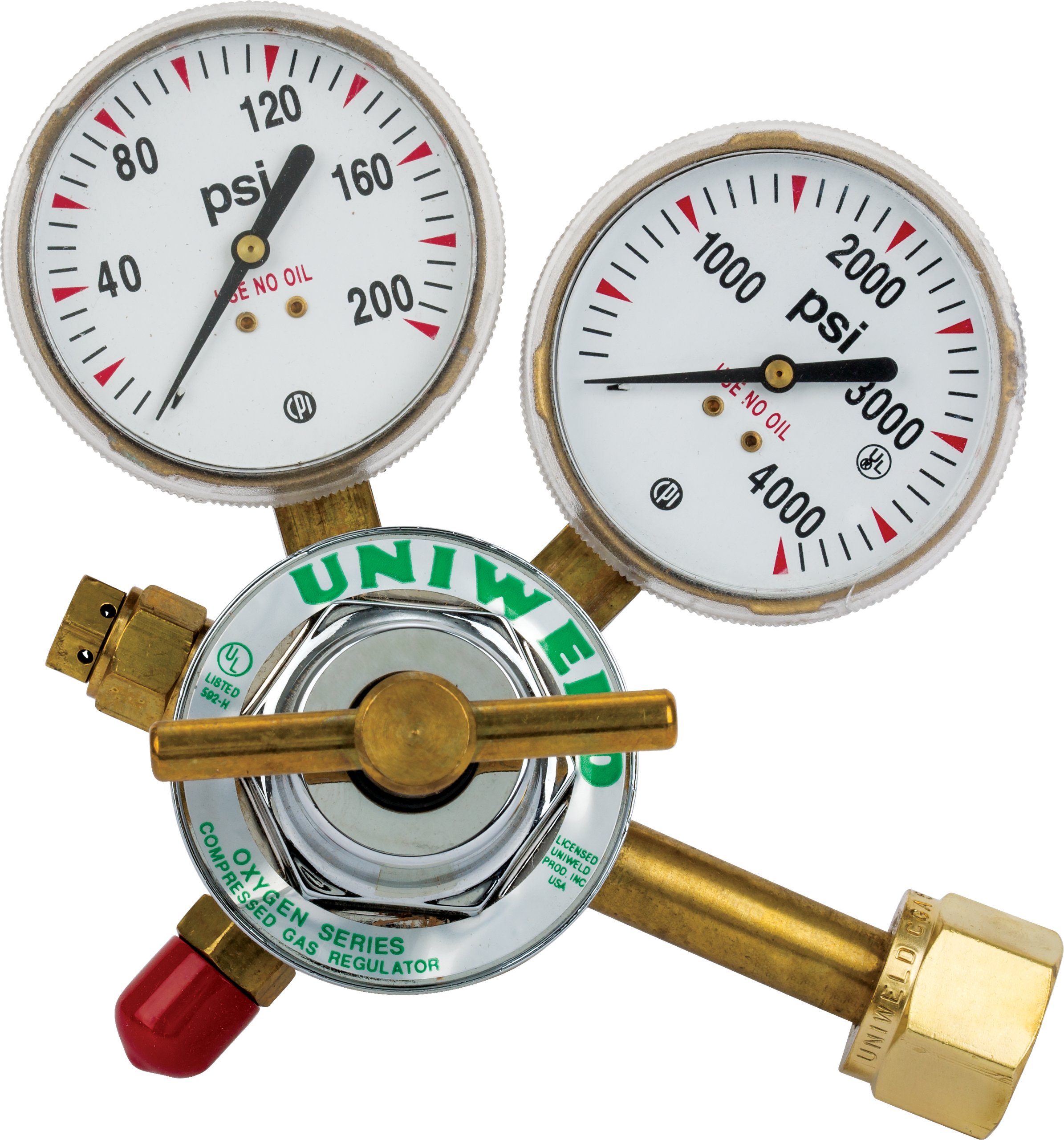 Uniweld® Single Stage Regulators for use with B Tanks