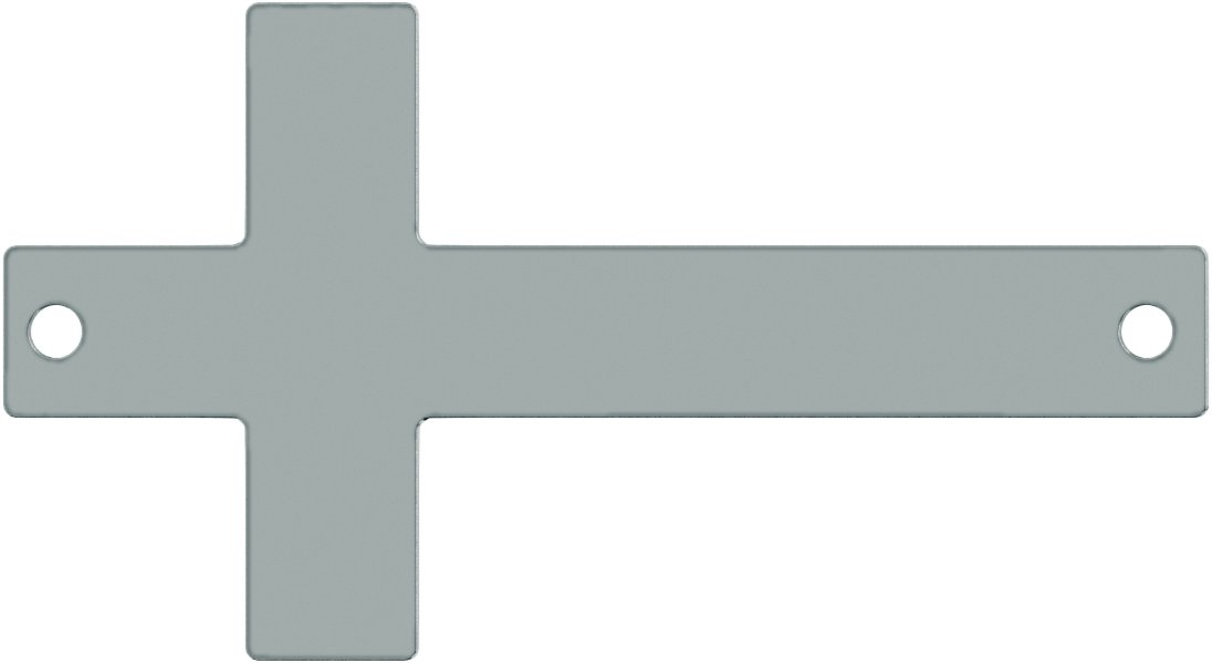Engravable Cross Necklace Center