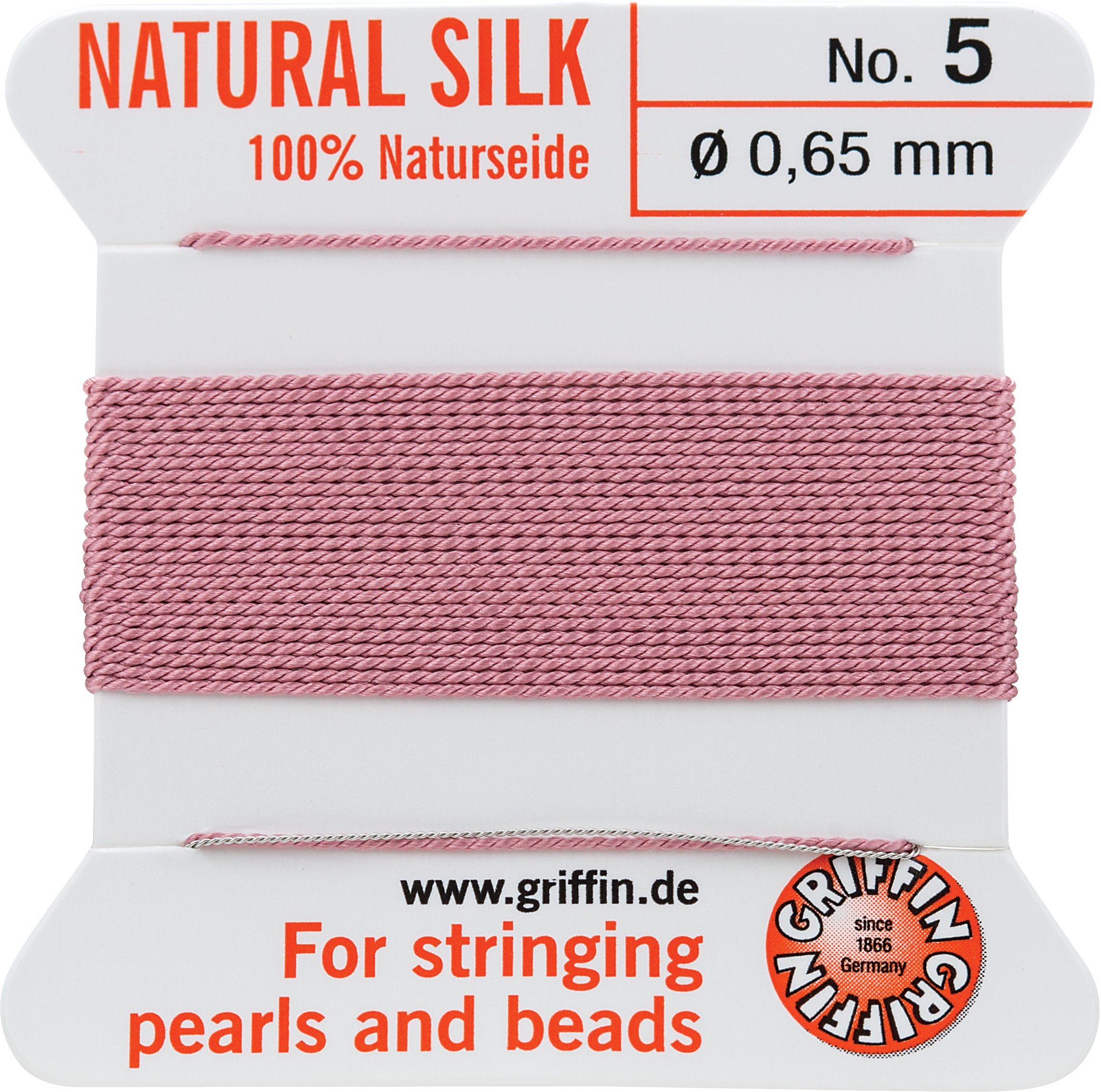 Griffin Dark Pink .65 mm Silk Bead Cord