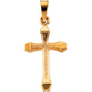 Hollow Design Cross Pendant 17 x 11mm Ref 870724