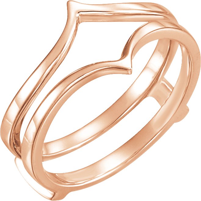 14K Rose Ring Guard