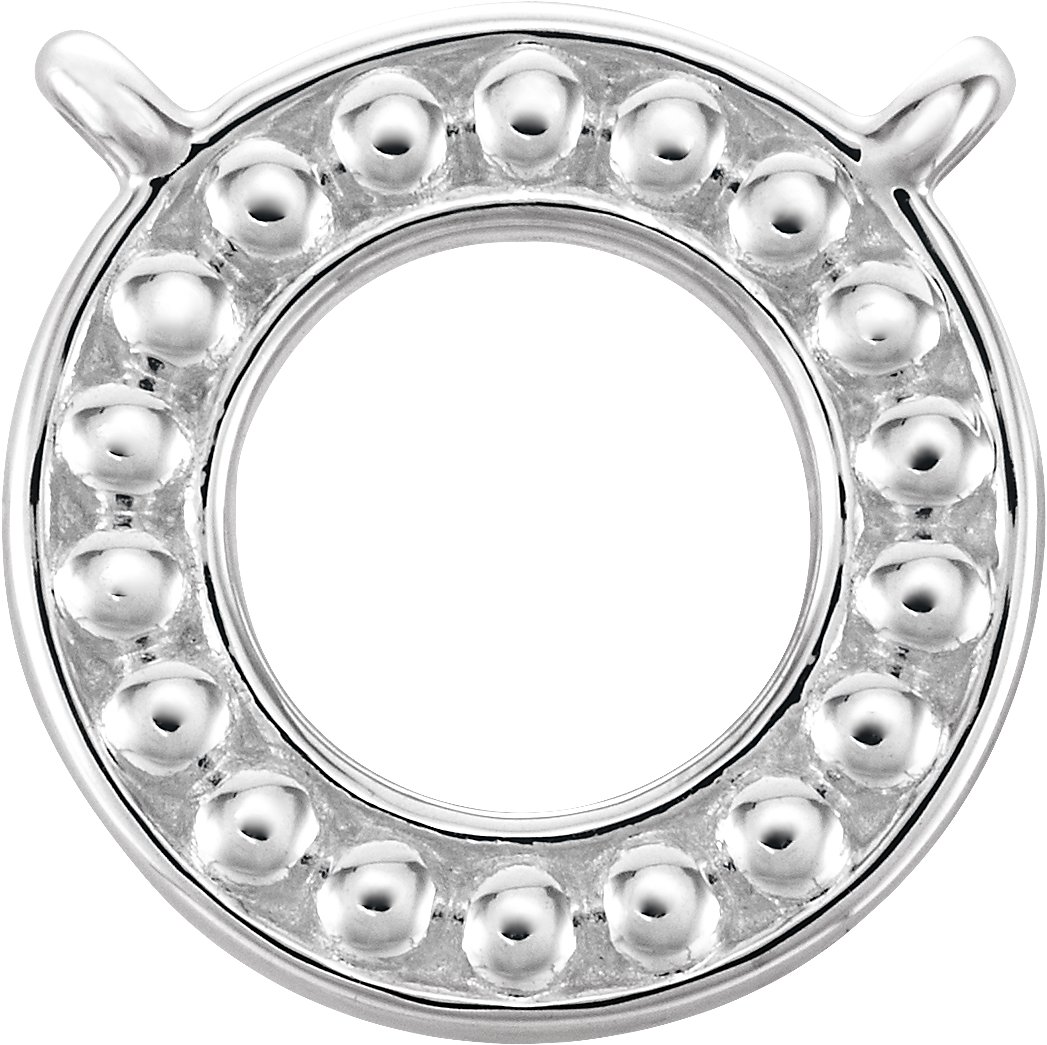 Beaded Circle Necklace or Center