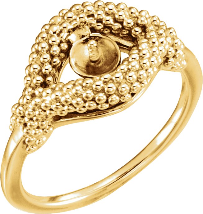 Beaded Pearl Ring