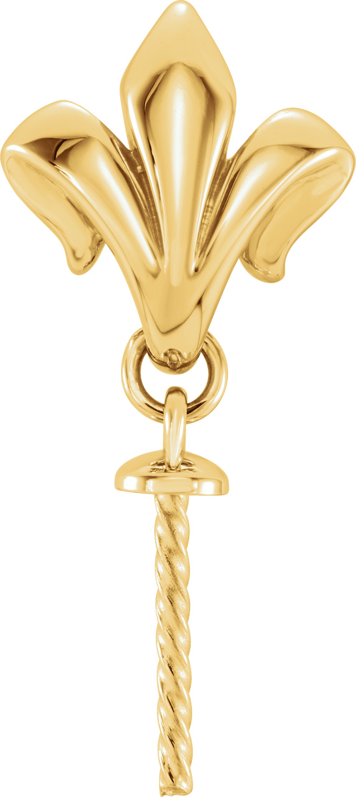 Fleur-de-Lis Pearl Pendant