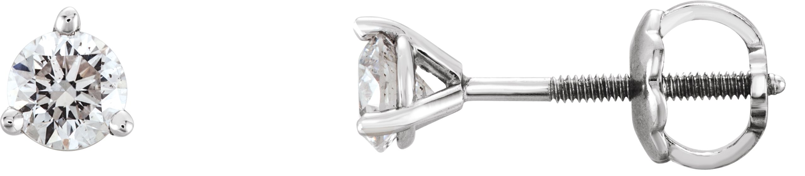 Platinum 1/3 CTW Diamond Earrings