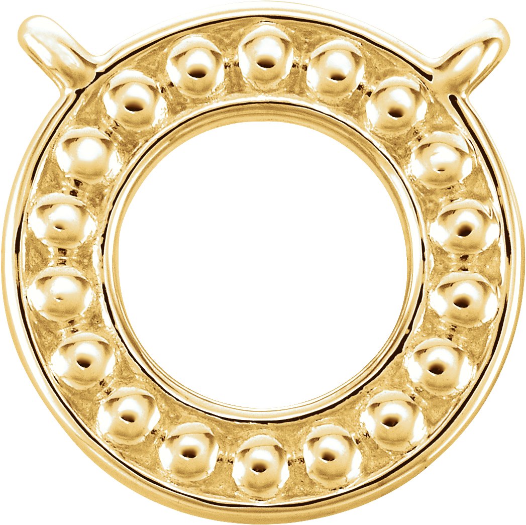Beaded Circle Necklace or Center