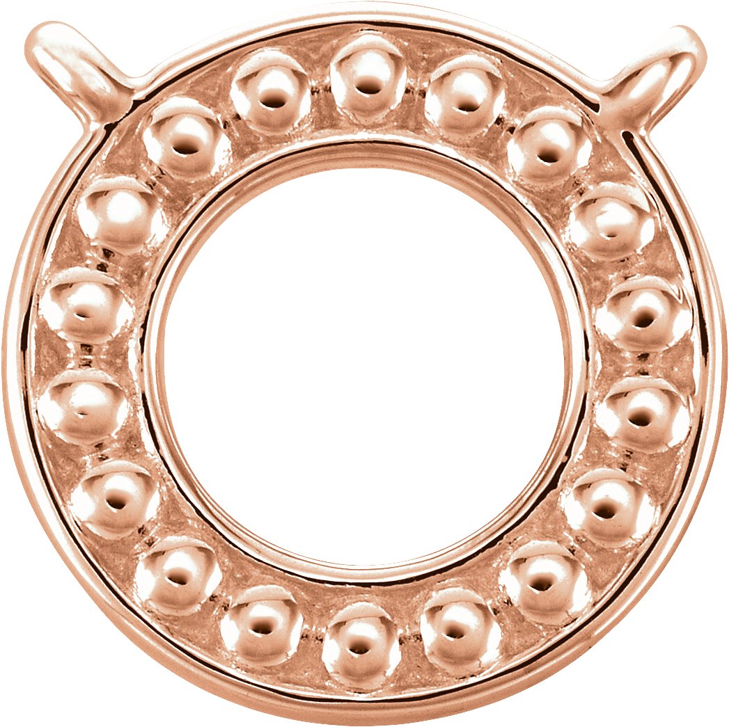 Beaded Circle Necklace or Center