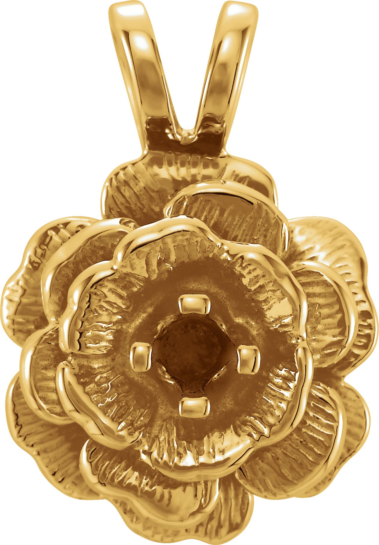 Accented Floral Pendant
