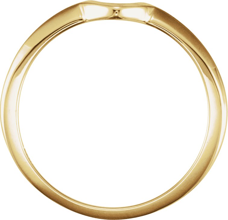 14K Yellow 2.00 CT Band for Solitaire Mounting