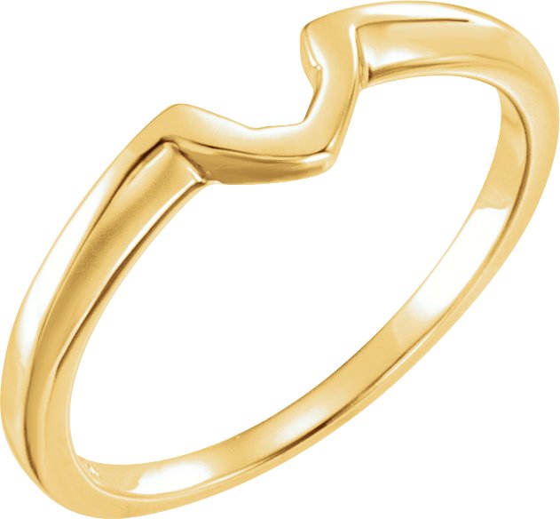 14K Yellow .38 CT Band for Solitaire Mounting