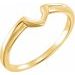 14K Yellow .38 CT Band for Solitaire Mounting